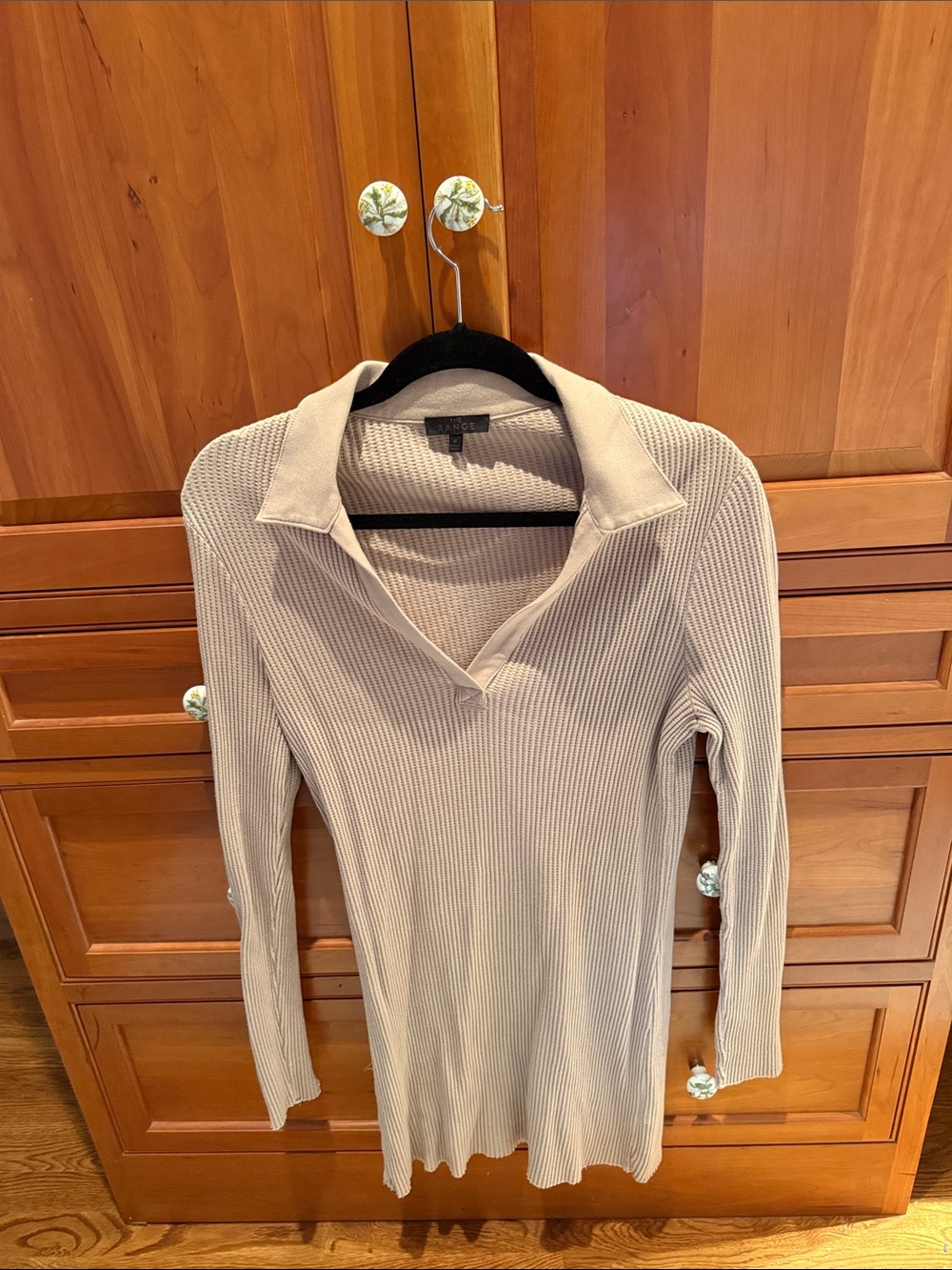 The Range Light Tan Collared Mini Dress